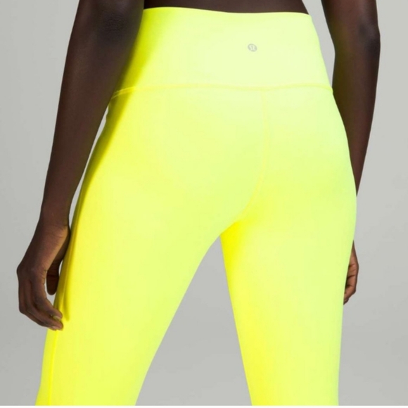 Lululemon Athletica Leggings Neon Yellow 😍🔥 - Picture 4 of 9